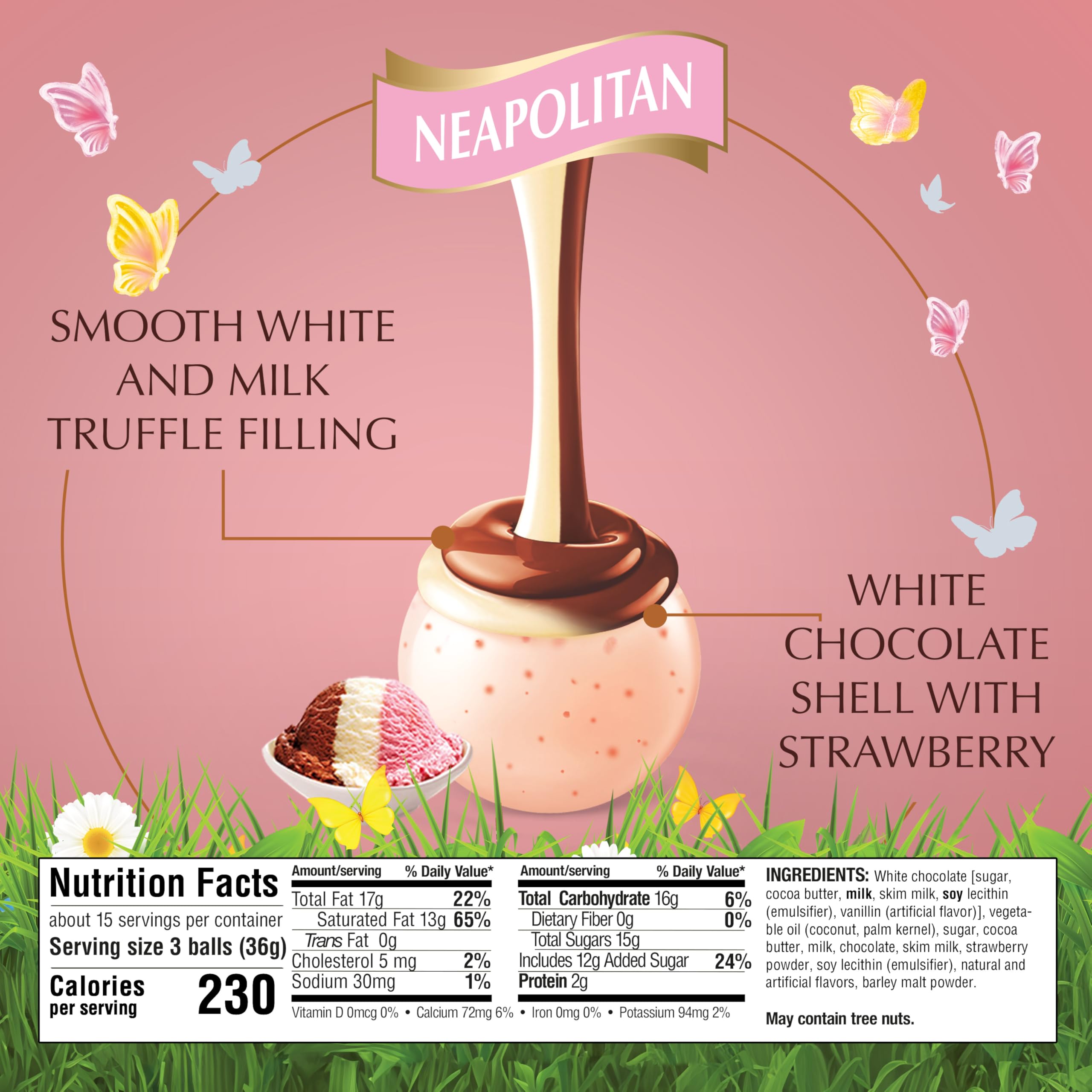 Amazon.com : Lindt LINDOR Spring Neapolitan White Chocolate